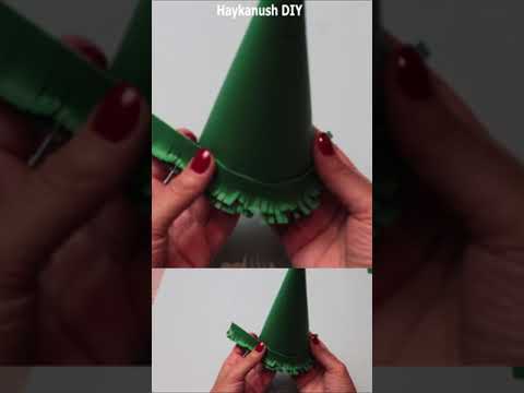 DIY Елка из бумаги Paper Сhristmas Tree #shorts