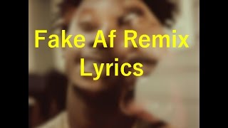 Fake Af Remix LYRICS - Father ft Playboi Carti