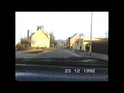 SŁUBICE n/O  1992 r.   WIDOK MIASTA Z SAMOCHODU.