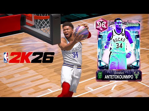 PINK DIAMOND GIANNIS GAMEPLAY in NBA 2K26 MyTeam (insane ending)