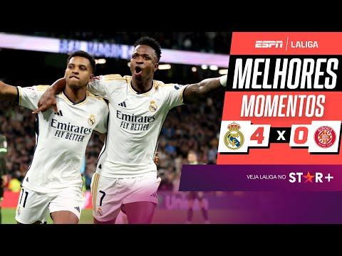 Gols e lances de Real Madrid x Girona