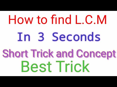 Easiest Trick to find L.C.M in Hindi | LCM Concept and Short Trick Ho to find lcm | LCM kaise nikale