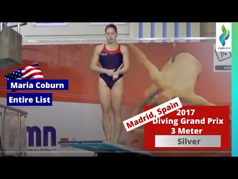 2017 Maria Coburn USA Diving - Madrid Diving Grand Prix - 3 Meter Diving finals