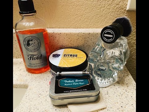 New Replitech Razor vs. Vintage Gillette Tech, Citrus  Soap, DSCosmetic Brush & Floid Aftershave