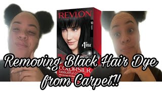 Removing Black Hair Dye from Carpet !