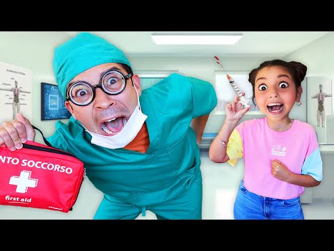 PORTO DAL DOTTORE DOMINICK BAMBINA CATTIVA PER LA PRIMA VOLTA! *mi fingo dottore per curarla*