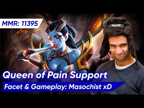 😱 YapzOr QUEEN OF PAIN 7.36 SUPPORT | Dota 2 Pro Gameplay