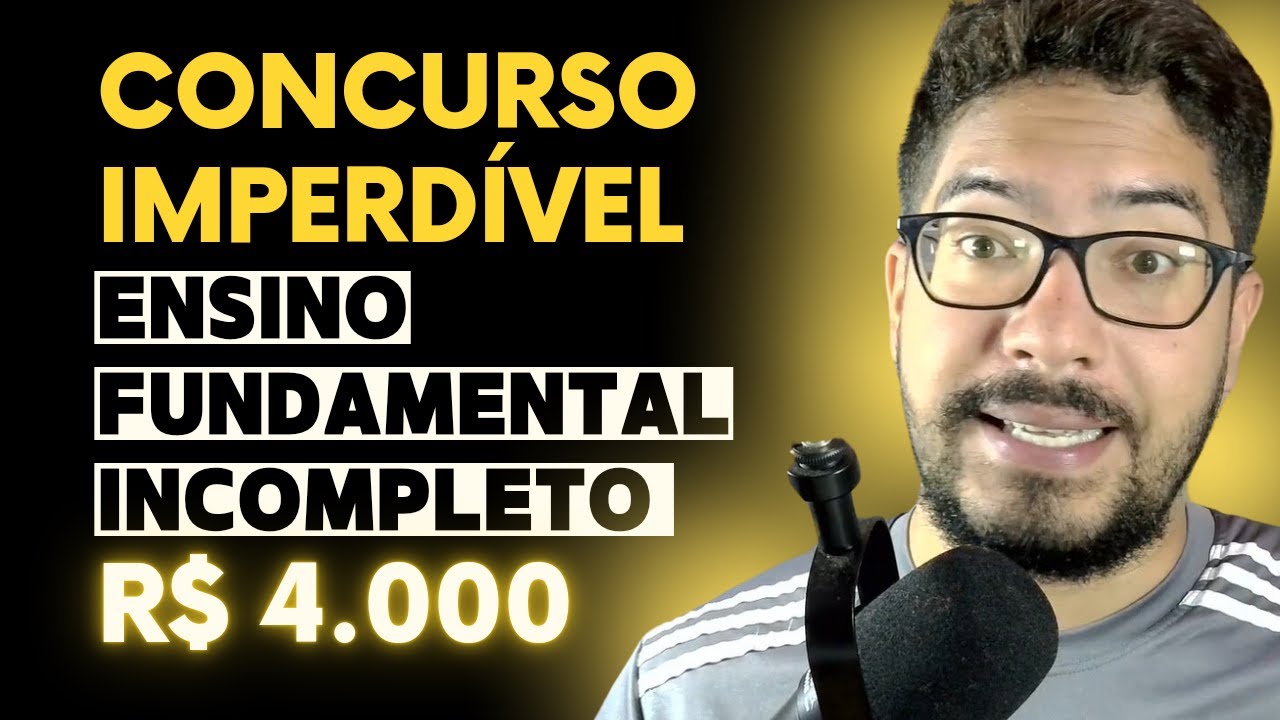 Edital Publicado 2025: Concurso para nível fundamental INcompleto