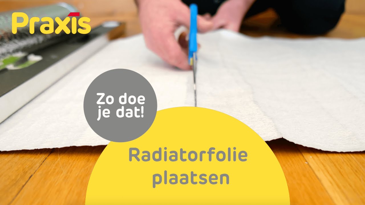 Radiatorfolie aanbrengen