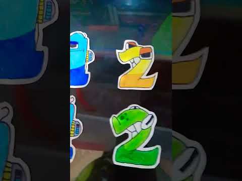 number Lore 1,2,3,4,5,6 #dibujo #numberlore