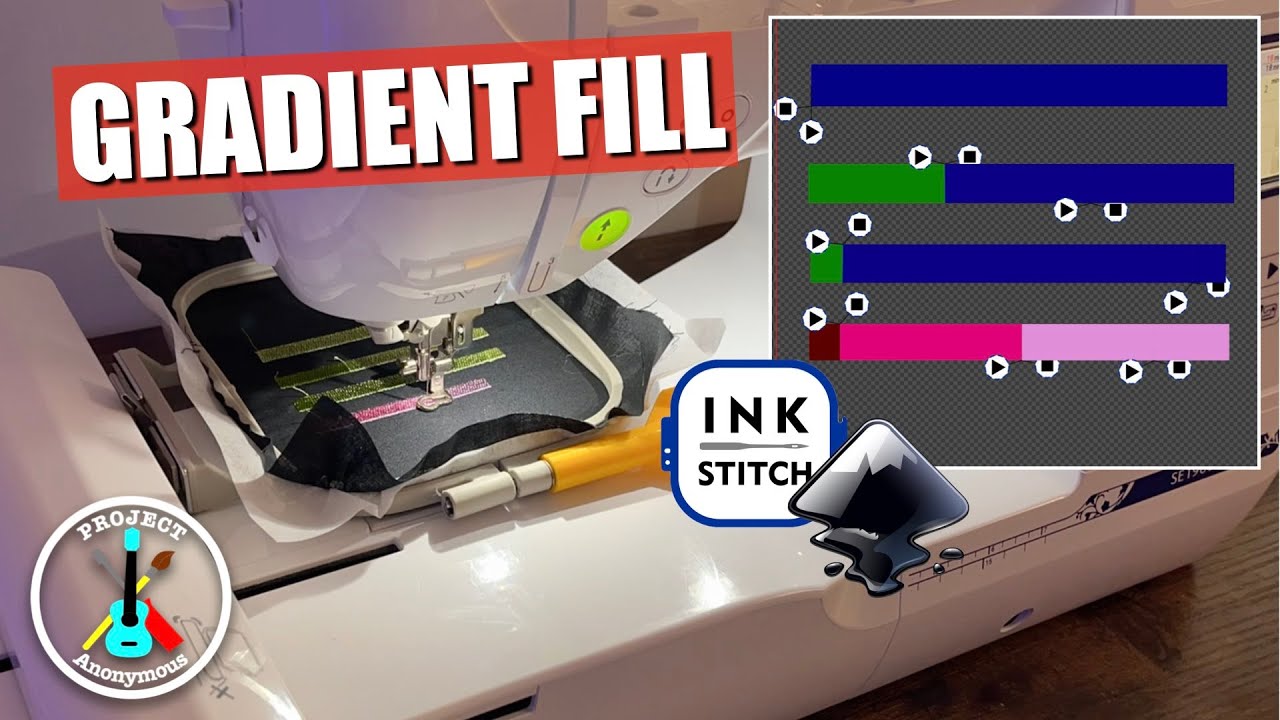 GRADIENT FILL Using Ink/Stitch & Inkscape | New v3.0.0 Feature for Embroidery