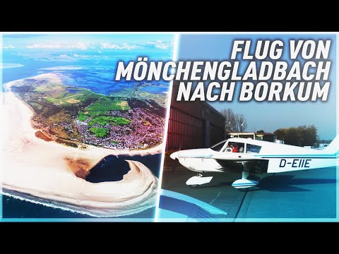 VFR Flug von EDLN Mönchengladbach nach EDWR Borkum mit einer Piper PA28-235