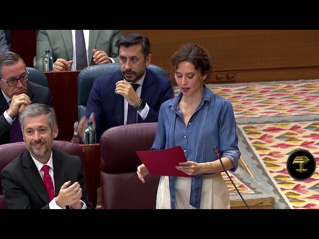 Díaz Ayuso pone de manifiesto la desesperación del PSOE