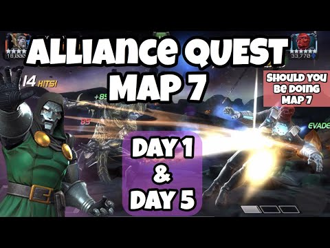 ALLIANCE QUEST MAP 7 - DAY 1 vs DAY 5 SO YOU CAN PUSH FOR MORE AQ
