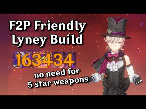 F2P Lyney Build! SURPRISINGLY STRONG Pyro DPS! | Genshin Impact