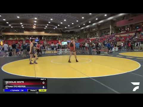 145 Lbs Cons. Round 3 - Nicholas White, OK Vs Ethan Sylvester, MN 0bca