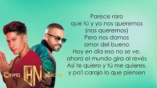 Nacho, Chyno Miranda, Chino & Nacho - Raro (Letra) Nacho, Chyno Miranda, Chino & Nacho - Raro (Letra)