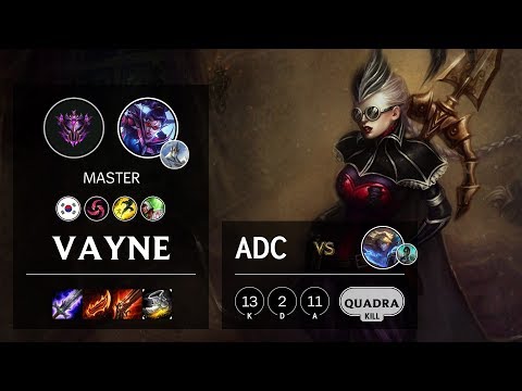 Vayne ADC vs Ezreal - KR Master Patch 10.9