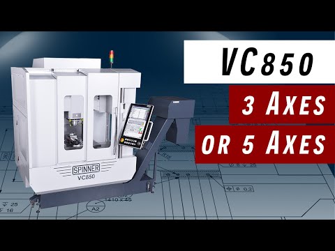 SPINNER VC850 Series Vertical Machining Centers (5-Axis or More) | Bayou Machinery (1)
