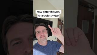 How different Magic characters wipe #magic #magicthegathering #mtg #edh