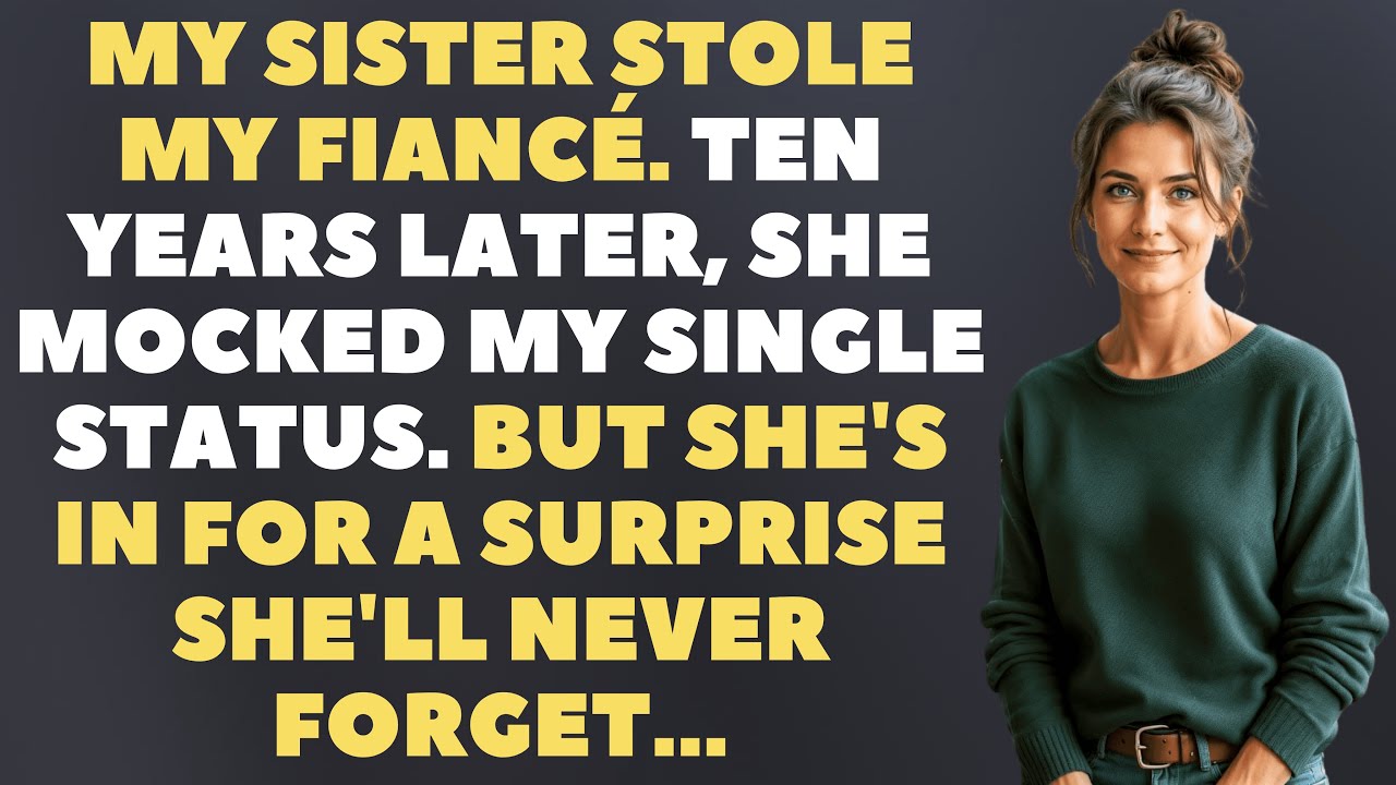 MY SISTER STOLE MY FIANCÉ. TEN YEARS LATER, SHE MOCKED MY SINGLE STATUS, BUT SHE SAW MY HUSBAND.