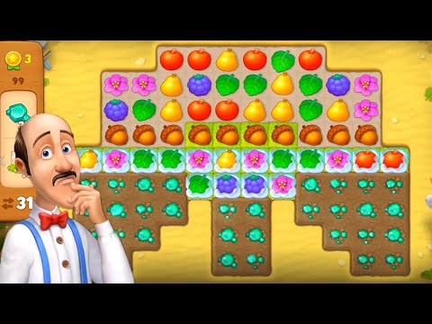 Gardenscapes - A Matching Puzzle Garden Gameplay Walkthrough Day 16 Complete（New update）