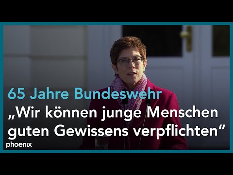 65 Jahre Bundeswehr: Rede von Annegret Kramp-Karrenbauer beim Feierlichen Gelöbnis am 12.11.20