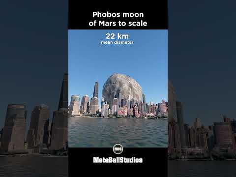 Phobos compared to NYC! 🤯☄️