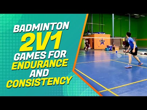 Badminton 2 vs 1 Games for Endurance & Consistency | Sparring Training for Badminton Singles Players