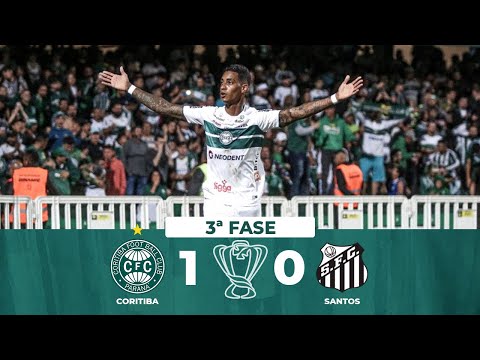 CORITIBA 1 X 0 SANTOS JOGO DE IDA COPA DO BRASIL 3ª FASE