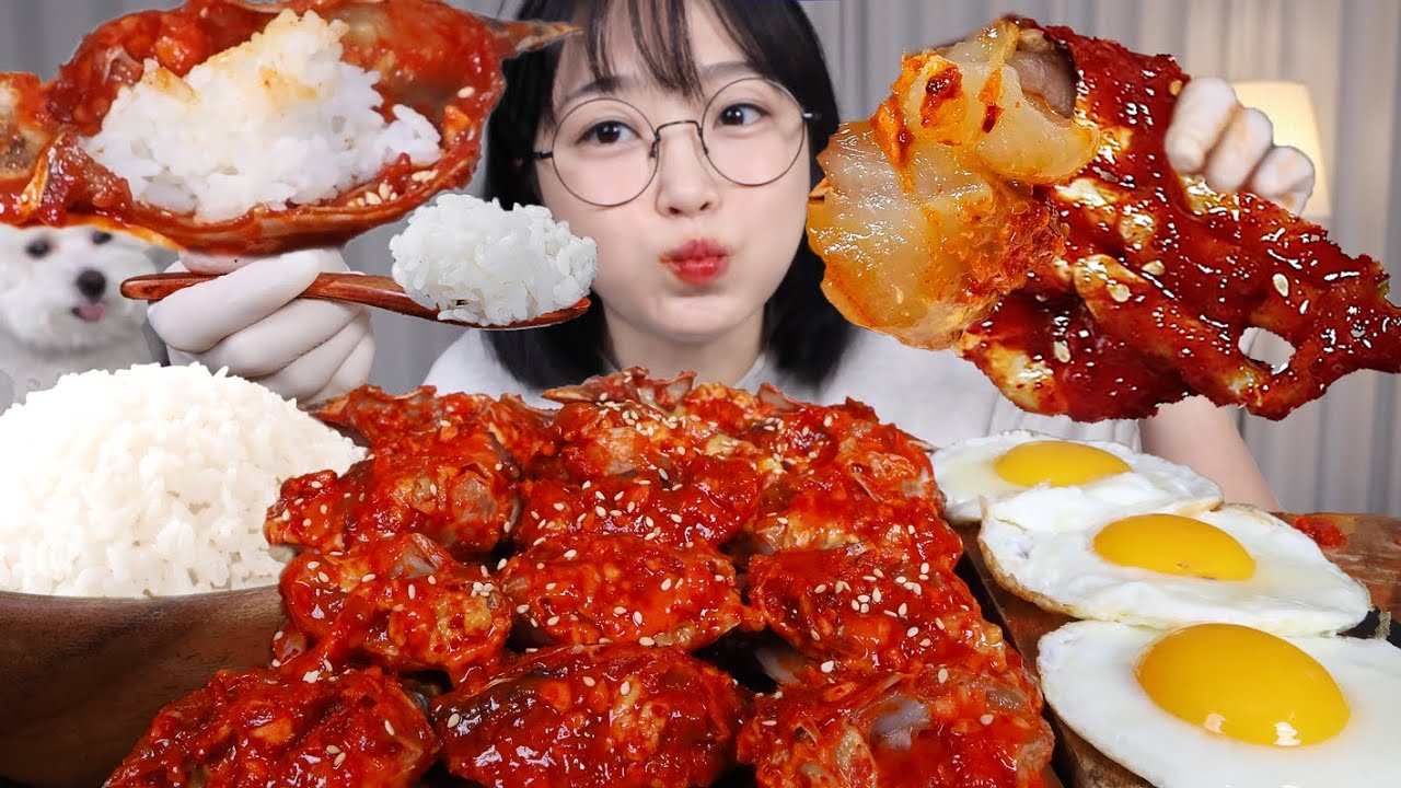 밥 부르는 소리 들리는 양념게장 먹방 🦀🍚Spicy Marinated Raw Crab Mukbang ASMR