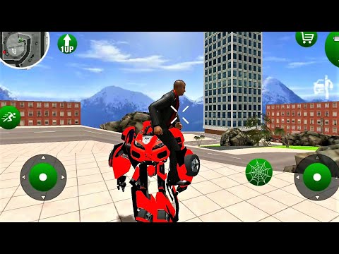 Flying Robot Car Battle Simulator #3 - 3D Game of transformers driving car like GTA - Android Game