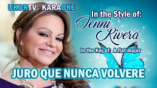 Jenni Rivera - Juro Que Nunca Volvere (KARAOKE)