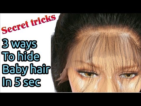 How to hide baby hairs????? || Secret Solution to hide baby hairs | Stylopedia
