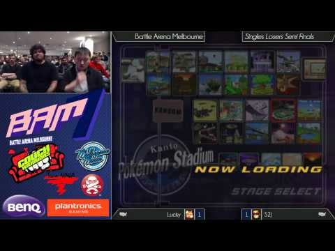 Bam7 Melee Singles Losers Semi's - S2J vs Lucky