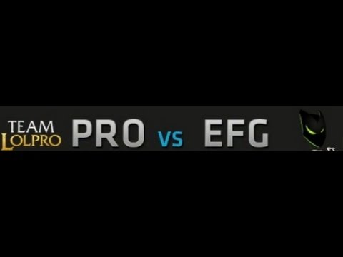 PRO vs EFG NA Challenger Summer 2014  - Play In  Team LolPro vs everFrag