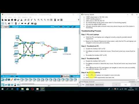 4.3.4.4 - 3.4.3.5 Packet Tracer - Troubleshoot HSRP
