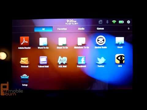 RIM BlackBerry PlayBook (16GB Wi-Fi) video tour - part 1 of 2