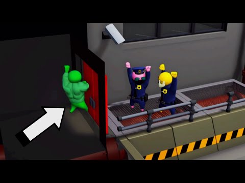 We ARRESTED Players In Gang Beasts | Trapping Players Behind Doors