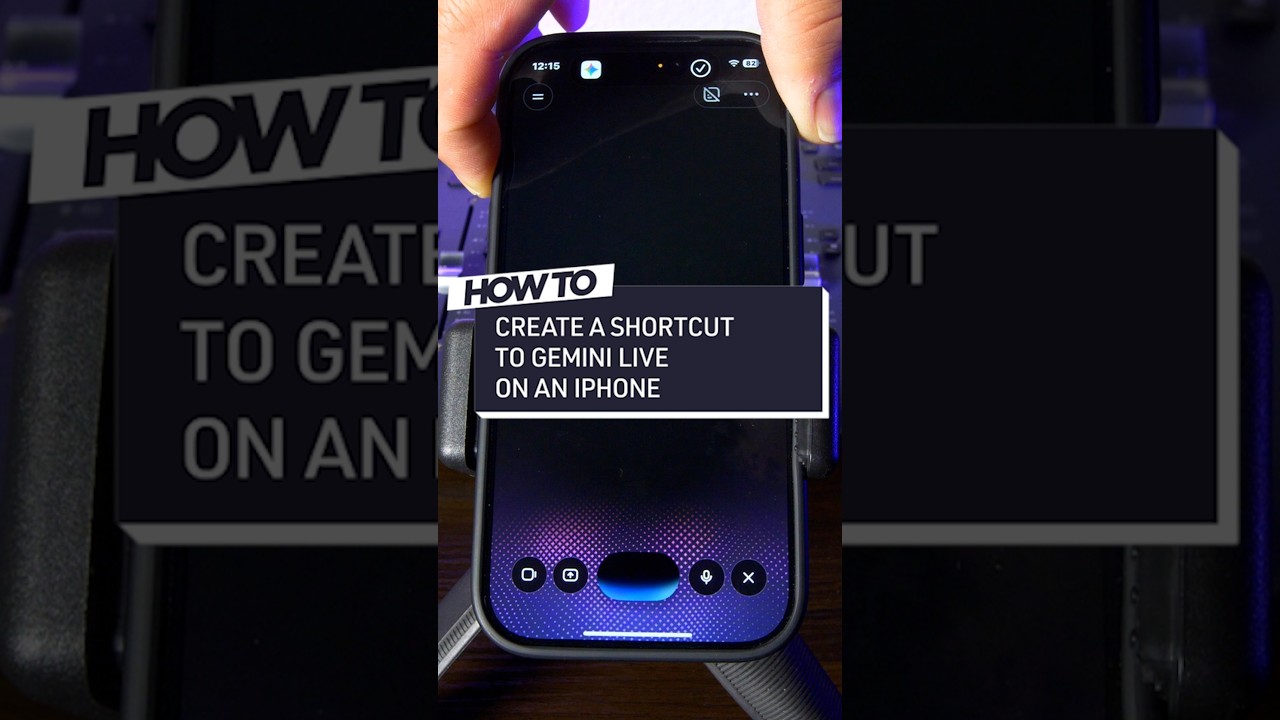 Create an iPhone Shortcut for Gemini Live | How to Do It All