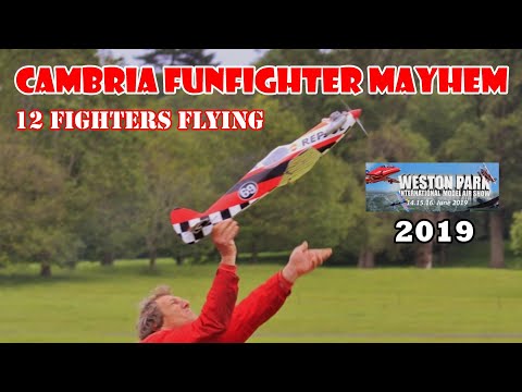 12 X CAMBRIA FUNFIGHTERS MAYHEM RC DISPLAY - WESTON PARK INTERNATIONAL - 2019