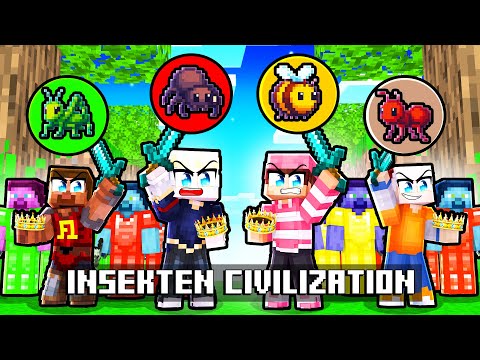 400 SPIELER MINECRAFT CIVILIZATION! (INSEKTENREICH) [TAG 1]