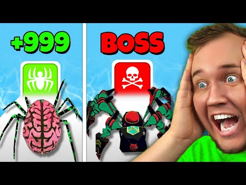 🧠 HJERNE Edderkop vs. 🤖 ROBOT Edderkop 🕷 Insect Evolution