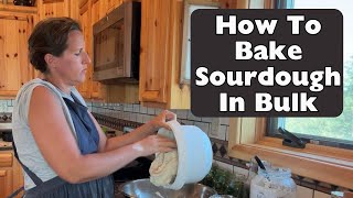 Baking Sourdough Bread In Bulk For Farmers Market