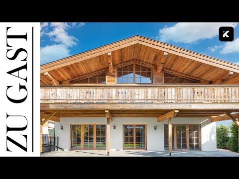 House Tour: Luxury Chalet in Tyrol, Vine Cellar + Wellness with Mountain Views