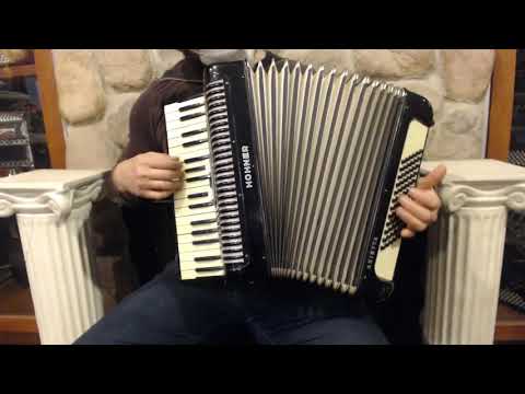 7878 - Black Hohner Arietta Piano Accordion MM 34 72 $799