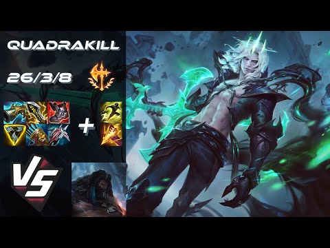 JUNGLE Viego vs Udyr [QUADRAKILL] - NA Challenger Patch 25.22