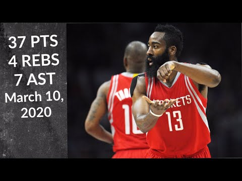 James Harden 37 PTS 4 REBS 7 AST | Rockets vs Timberwolves | Full Highlights 3/10/2020