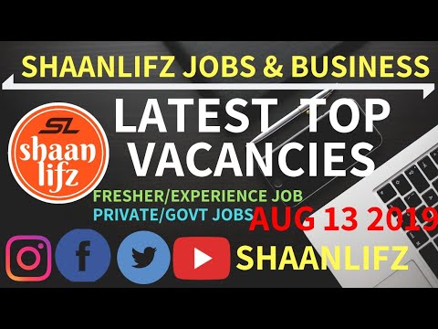 Latest Job Vacancies - Career site| Apply Now |Available Vacancy Details|Employment Awareness Aug 13