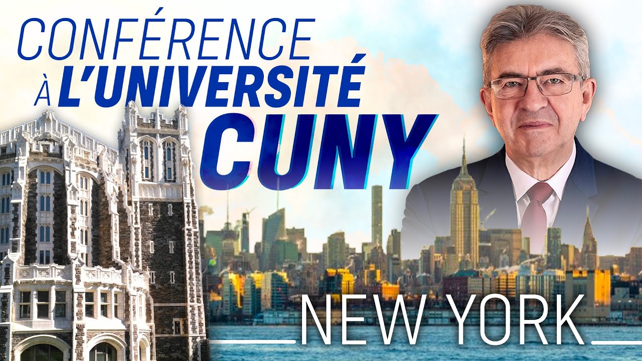 Conférence de Jean-Luc Mélenchon à l'université de la ville de New York (CUNY)